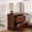 Brown, variant on Cterwk 2 Drawers Nightstand with Charging Station and Outlet Hole, Wood Beside Table for Living Room, Bedroom, Brown