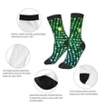 thumbnail image 3 of Rocae Green Disco Lights for Girls Boys Crew Socks,Children's Socks, Kids Socks, Toddler Socks: Daily Wear with Kids School Uniform, 3 of 5