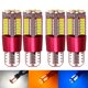 thumbnail image 1 of 4pcs T10 168 192 W5W 57 SMD 3014 LED Canbus No Error Car Marker Light Parking Lamp 57smd Motor Wedge Bulb White Red Blue Yellow, 1 of 5