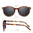 thumbnail image 2 of Lentes de Sol DUCO Retro Redondos Polarizados UV400 para Mujeres DC1230, 2 of 6