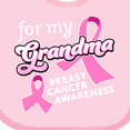 thumbnail image 4 of Inktastic For My Grandma-Breast Cancer Awareness Boys or Girls Baby Bib, 4 of 4