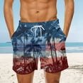 thumbnail image 2 of Bainana Mens Swim Trunks American Flag Patriotic Swim Shorts July 4Th Breathable Comfortable Water Activities Bathing Suit, 2 of 4