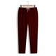 thumbnail image 1 of Pantalones largos para hombre, color liso, informales, a la moda, con cintura elástica, holgados, de pierna ancha, rectos, de poliéster, 1 of 6