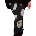 thumbnail image 2 of Halloween Black High Waisted Leggings Women with Pockets Polyester,Spandex Full Length Capri Buttery Soft Yoga Pants for Workout Athletic L, 2 of 4