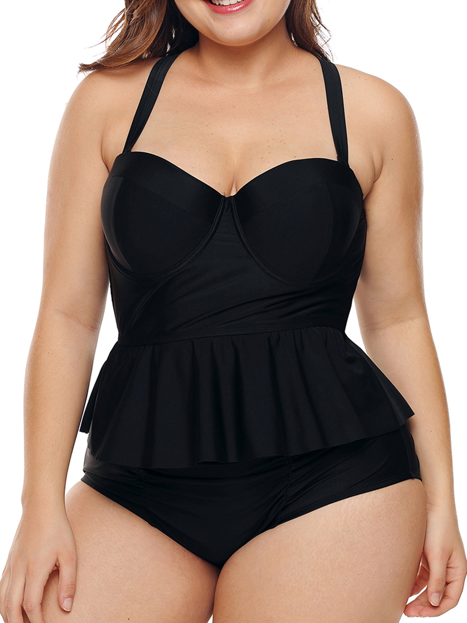 tummy control two piece swimsuits