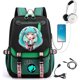 thumbnail image 1 of Hatsune Miku Mochila Para Mujeres Bolsa Escolar Portátil Bagpack Para Hombres De Estudiante De Viaje (Interfaz USB E Auricular), 1 of 4