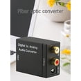 thumbnail image 3 of Convertidor Audio Digital Fibra Óptica/coaxial A Analógico R/L Audio Digital SPDIF A Analógico + Cable USB + Cable Fibra Óptica, 3 of 9