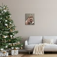 thumbnail image 2 of Stupell Industries Winter Donkey Snow Falling Holiday Painting Gallery Wrapped Canvas Print Wall Art, 2 of 5
