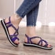thumbnail image 3 of Sandalias con punta abierta para mujer a la moda, zapatillas con nudo, zapatos planos romanos para la playa Wmkox8yii  FOPL185, 3 of 7