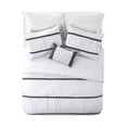thumbnail image 2 of VCNY Home Trisha 8-Piece White Striped Bed in a Bag, Full/Queen, Adult, Unisex, 2 of 10