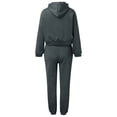 thumbnail image 7 of Formal Pant Suits for Women Women's Two Piece Outfits Top Jacket And Elastic Waistband Pant Women Sweatsuit Tracksuit Sets Ladies Dressy Jumpsuits Womens Dressy Suits Polyester Sweatpants Women Snow T, 7 of 7