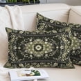 thumbnail image 2 of Vintage Green Pillow Covers 16"x24", Southwestern Geometric Abstract Art Soft Brushed Microfiber Breathable Throw Pillow Covers, Decorative Pillowcase with Zipper for Couch Sofa Bedroom Living Room, 2 of 9