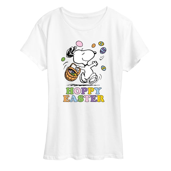 Peanuts - Hoppy Easter - Women's Short Sleeve Graphic T-Shirt