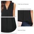 thumbnail image 4 of Chaleco con cuello en V, camisa sin mangas de verano lavable a máquina no elástica para uso diario para citas de vacaciones Demonsen None, 4 of 5