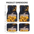 thumbnail image 2 of Salouo Elegant Lady With Hat for Car Floor Mat Set of 4–Car Carpet Mats - Car Mats with Anti-Slip Backing & Driver Heel Pad Universal Fit for Cars, Trucks, SUVs, and Vans, 2 of 6