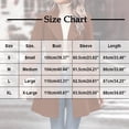 thumbnail image 3 of FRSASU Women’s fashionable and comfortable Trench Coat Slim single-breasted Notch Lapel Coat Thick A Line Jacket Black, 3 of 9