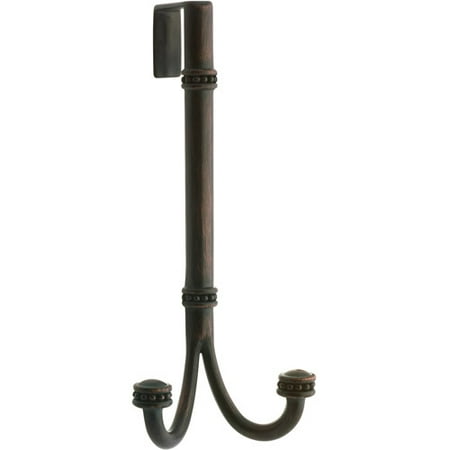 Brainerd Beaded Over-the-Door Double Hook, Venetian Bronze