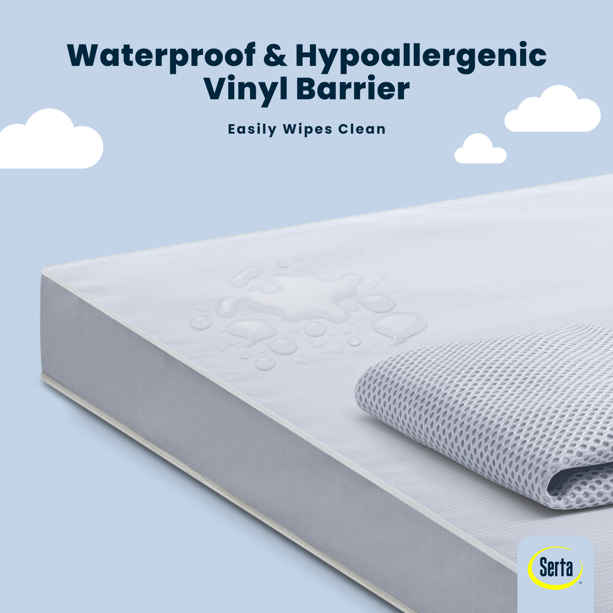 Serta SleepTrue Sparkling Sky Crib and Toddler Mattress photo 6