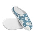 thumbnail image 3 of Lsque Lilies Flowers Pattern Womens Comfort Cotton on Scuff With Memory Foam and Anti-skid Sole Slipper-46/47, 3 of 7