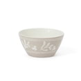 thumbnail image 5 of Martha Stewart Maiden Crown 12-Piece Taupe Dinnerware Set – Vegan Bone China Ceramic Plates & Bowls – Floral Design – Service for 4, 5 of 10