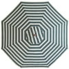 9' Market Umbrella - Green/beige Stripe