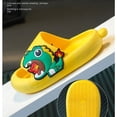 thumbnail image 4 of Pantuflas suaves y elásticas que no huelen mal para niños, sandalias de verano antideslizantes con suela gruesa y punta cerrada de dinosaurio, 4 of 6