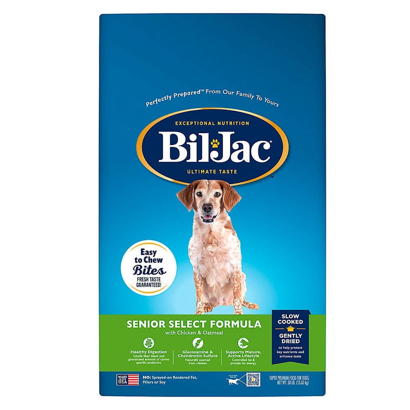 Bil Jac Alimento Premium Senior 7+ Select Formula 13.6 Kg Knasta Chile