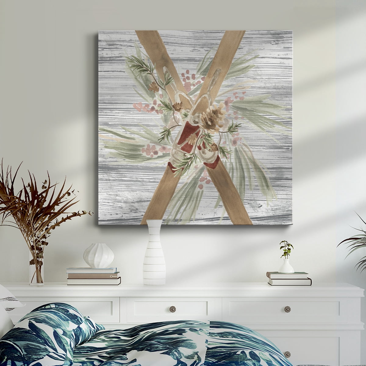 Wexford Home Pinecone Lodge II-Premium Gallery Wrapped Canvas, 40" x 40" - Ready to Hang