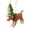 #A03-Green, variant on Christmas Tree Ornament Golden Retriever Dog, Handmade Wool Felt Hanging Decoration, Cute Pet Lover Gift for Xmas Tree Wreath Holiday Home Decor