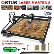 Ortur Master 2 CNC Engraver Cutter DIY Engraving Machine 20W, 32-Bit Motherboard 5500mW Fixed-Focus High Precision for Metal Wood Carving