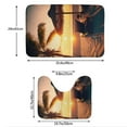 thumbnail image 3 of Honeii Hawaiian Sunset Beach Pattern Bathroom Anti-Skid Pad Bathroom Mat Vintage Seamless Pattern Not-Slip Toilet Rug Set, 3 of 6