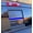 Matte Black + Blue Line, variant on For Ram 2009 To 2024 2025 2026 Flag Decals Stickers Truck Middle Window Matte Black Decal Sliding Rear