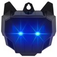 thumbnail image 2 of Juego de 1 repelente de animales nocturno con energía solar, para ciervos, con luz LED estroboscópica, para zorrillos, coyotes, zorros, pájaros, para jardín, granja, luz LED azul, 2 of 5