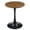Walnut, variant on CQSXDA Compact Round Table, 23.6 Inch Metal Pedestal Dining Table for Small Areas and Cafes With Modern Style, Walnut