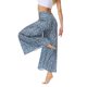 thumbnail image 5 of Pantalones largos de pierna ancha informales con estampado Floral para mujer a la moda Fridja  alkflakhf32724, 5 of 9