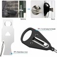 thumbnail image 4 of NORSK 4 PCS Cerradura de puerta portátil Cerradura de viaje Pestillo sólido Pestillos de seguridad y privacidad Añadiendo pestillo adicional Cerradura resistente y resistente para viajes, hoteles, ap, 4 of 4