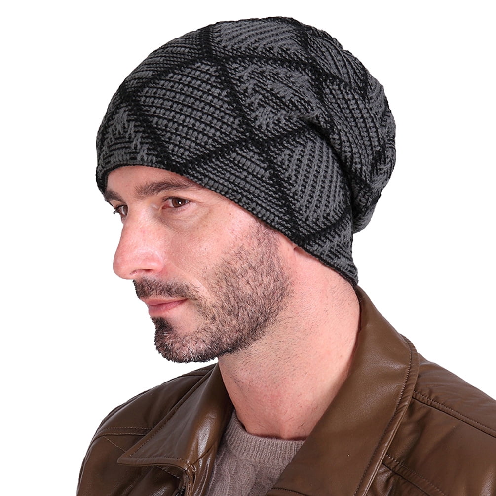 Red Fruit Warm Knit Winter Solid Beanie Hat Unisex Skull Cap