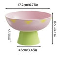 thumbnail image 3 of Modern High Footed Fruit Bowl with Detachable Drain Base - Multipurpose Kitchen Countertop Display Bowl for Fruits, Vegetables & Snacks, Efficient Drainage Design, 3 of 5