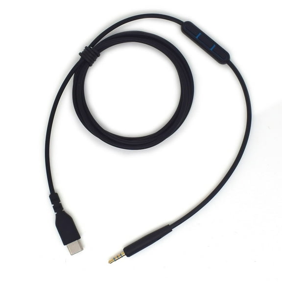 USB-C Replacement Headphone Cable for Bose QC25 - 2.5mm to Type-C with Mic & Volume Control, 1.4m