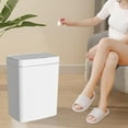 thumbnail image 6 of Sensor Trash Can Dustbin Wastebasket Automatic Trash Bin Garbage Bucket Electric 18L White, 6 of 8