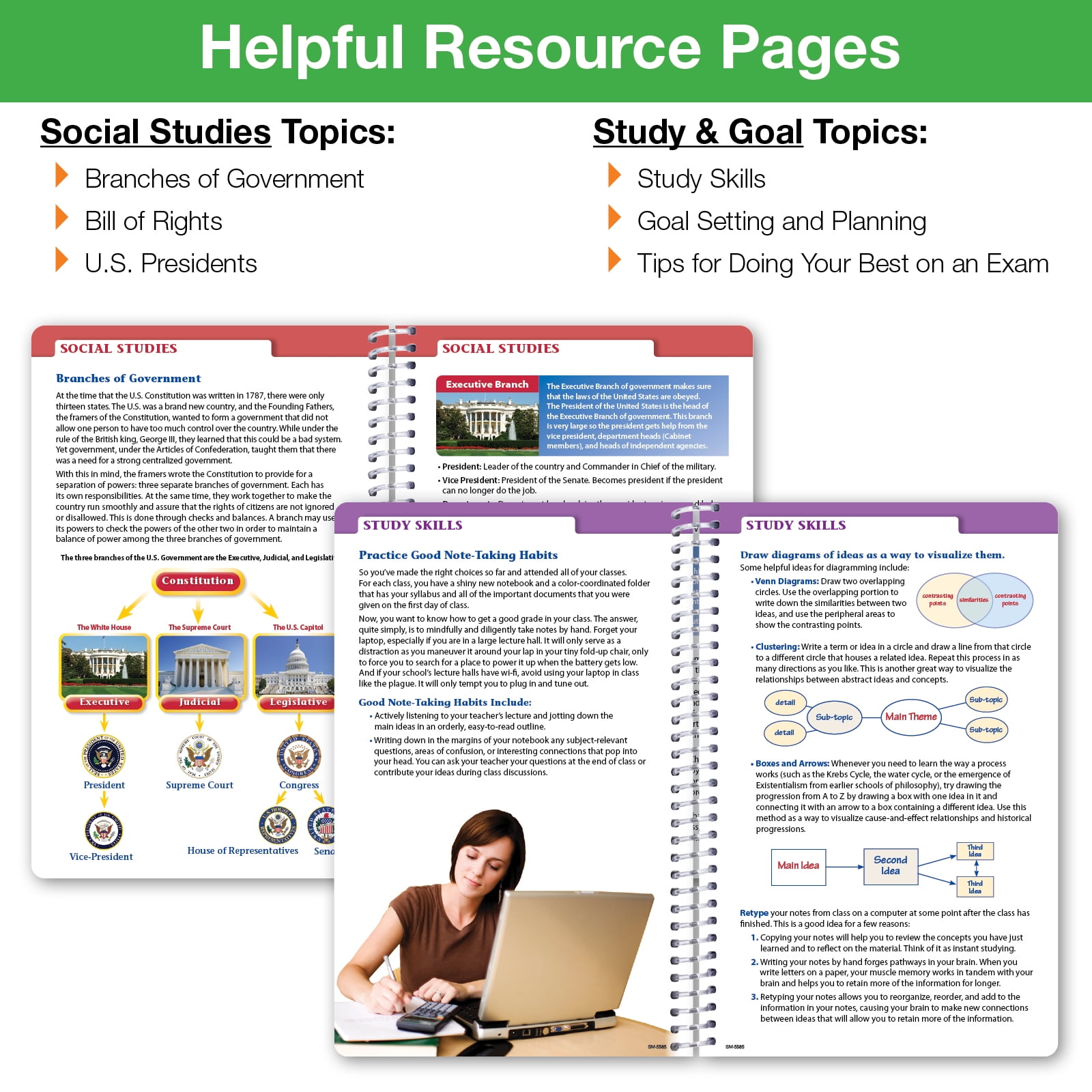 Global Datebooks Dated Middle School Or High School Student Planner For Academic Year 2025-2026 Includes Ruler/Bookmark And Planning Stickers (Matrix Style - 5.5"x8.5" - Slant - View #7
