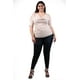 thumbnail image 1 of Blusa escote drapeado Roman Fashion Beige Talla Extra 42, 1 of 6