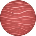 thumbnail image 1 of Ahgly Company Tapis Rond Lavable en Machine Intérieur Transitionnel Rouge, 5 Pieds Rond, 1 of 7