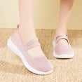 thumbnail image 2 of Pink Women'S Loafers Round Toe Closed Back Slip On Flat Low Heel Soft Sole Breathable Comfortable Casual Daily Walking Lightweight Footwear Size 39, 2 of 9