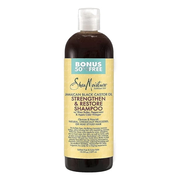 Shea Moisture Jamaican Black Castor Oil Shampoo, 19.5 Oz..