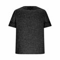 thumbnail image 5 of Taqqpue Mens Linen Shirt Solid Color V Neck Short Sleeve Blouse Tops Casual Embroidered Plus Size Beach T Shirts, 5 of 6