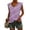 Purple, variant on WMQPNNS Womens Trendy Tank Tops Summer Casual V Neck Sleeveless Striped Shirts Ladies Loose Fit Camis, Black, Size XL