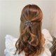 thumbnail image 3 of Pinzas para el cabello para mujeres, pinzas para peinar, pinzas para el cabello para niñas, pinzas para el cabello con flores de diamantes de imitación, diseño flexible, pinzas para el cabello de cola, 3 of 4