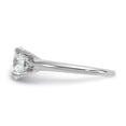 thumbnail image 3 of Auriga 14k White Gold 2 carat Lab Grown Diamond VS/SI+ G+ Round Solitaire Engagement Ring Size 7, 3 of 7