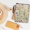 thumbnail image 3 of HELLHERO 1pcs Book Sleeve Protector Pouch with Pocket Classic Book Storage Bag with Washable for Books Lovers Book Cover Carrying Case Floral, 3 of 8